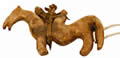 Фигурка лошади. Кость, резьба, XV–XVII века