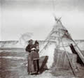 Остяцкий чум из бересты.  1901. Фото К.Дюла