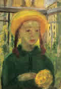 Девочка на балконе (Наташа Шаховская). Конец 1950-х годов. Холст на картоне, смешанная техника. Публикуется впервые