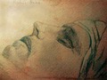 А.А.Врангель в гробу. Карандашный рисунок его матери Л.П.Врангель-Левицкой. 1917