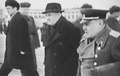На Байконуре: А.И.Осташев, С.П.Королёв, Г.А.Тюлин, первый зам. министра общего машиностроения. 1965