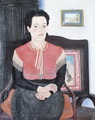Т.Глебова. Женский портрет. 1930. Холст, масло. КХМ*