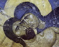 Иисус Христос и Богоматерь из сцены «Оплакивание». Спасо-Преображенский собор Мирожского монастыря. Около 1140 года