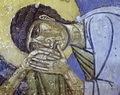 Иоанн Богослов из сцены «Оплакивание». Спасо-Преображенский собор Мирожского монастыря. Около 1140 года