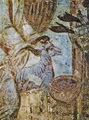 Жертвенный козел из сцены «Явление ангела Симеону Дивногорцу». Рождественская церковь Довмонтова города. Около 1390 года