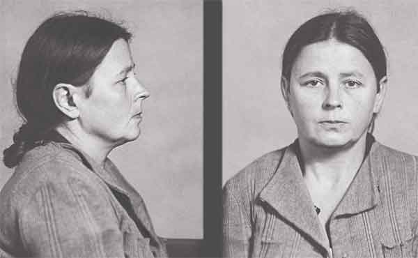 Арестованная М.П.Голикова на Лубянке. 1948
