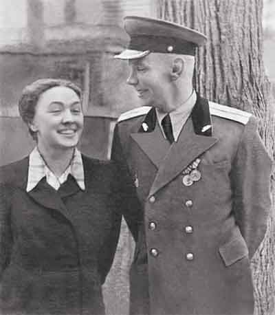 Е.В.Потемкина с мужем. 1950
