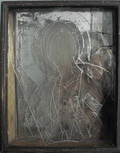 Наталия Воликова, Татьяна Новикова. Утраченный образ. 2005. Киот, зеркало, плоское стекло, гравировка