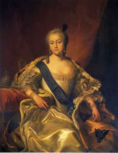 Императрица Елизавета Петровна. Портрет работы неизвестного художника XVIII века
